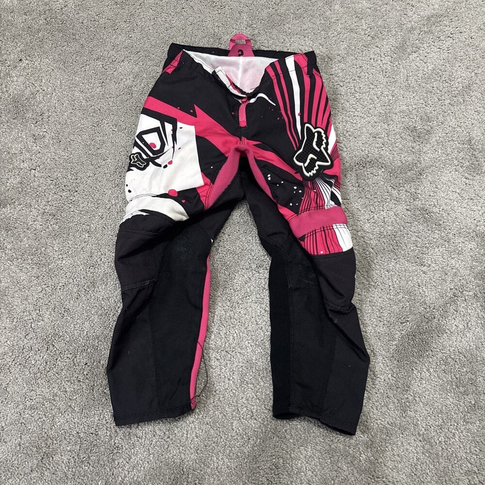 Fox Racing 180 Motocross Pants Pink Black Girls Size 5